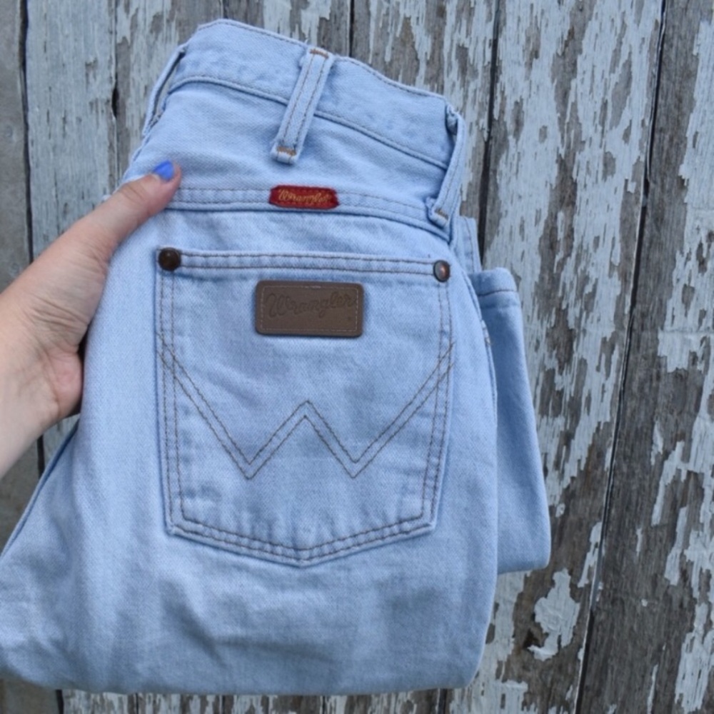 Vintage faded wranglers